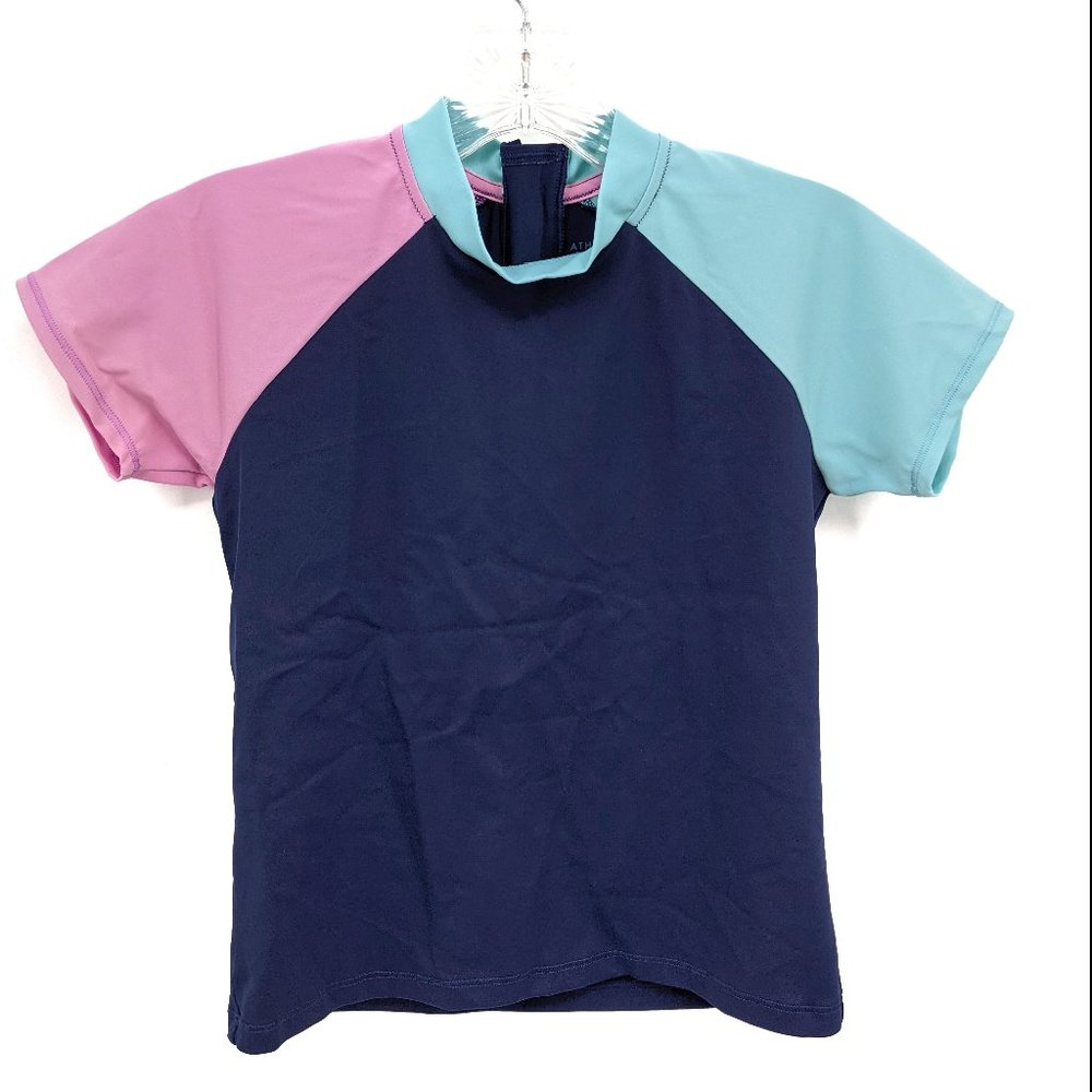 Athleta Girl Mock Neck Rash Guard Sz L/12 - Picture 3 of 10